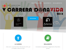 Tablet Screenshot of carreradonavida.com